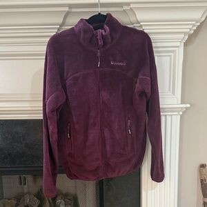 BearPaw Burgundy Teddy Jacket